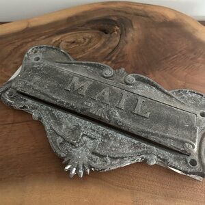 Vintage Metal MAIL Slot for Door Box Sterling Patpend